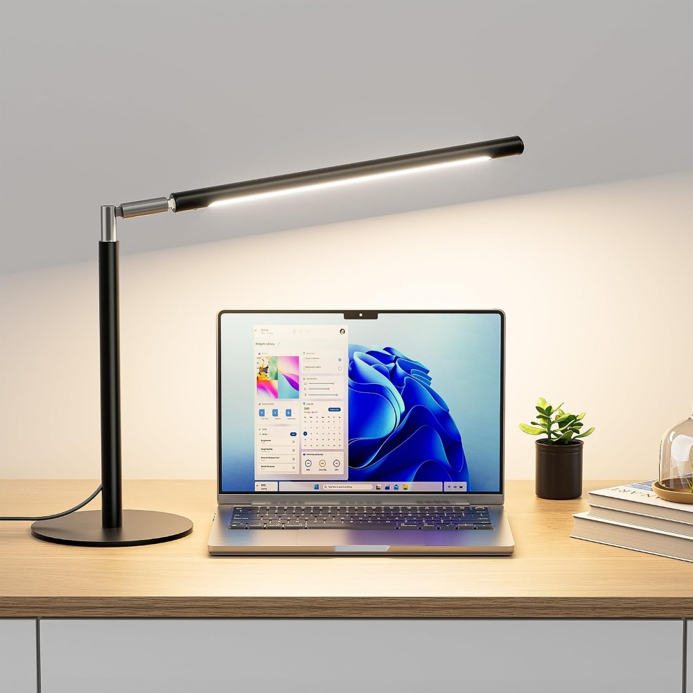 Office Table Home - 16 Inch Adjustable Metal LED Desk
