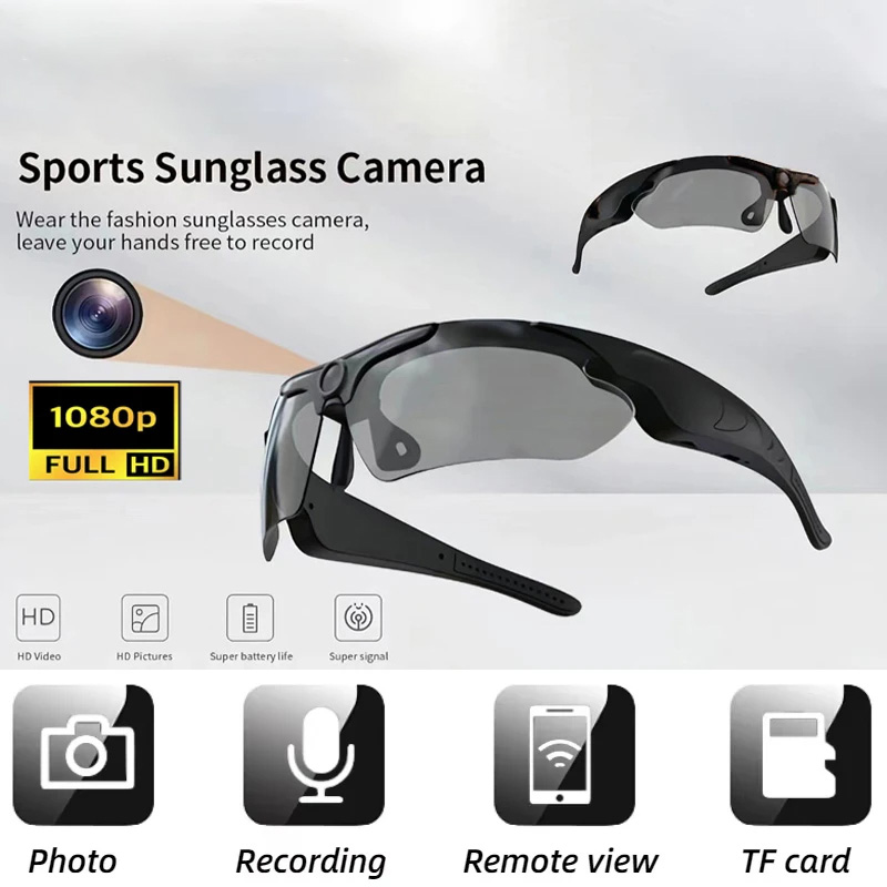 Webcam Hd 1080P - 1080P HD Camera Smart Glasses Mini