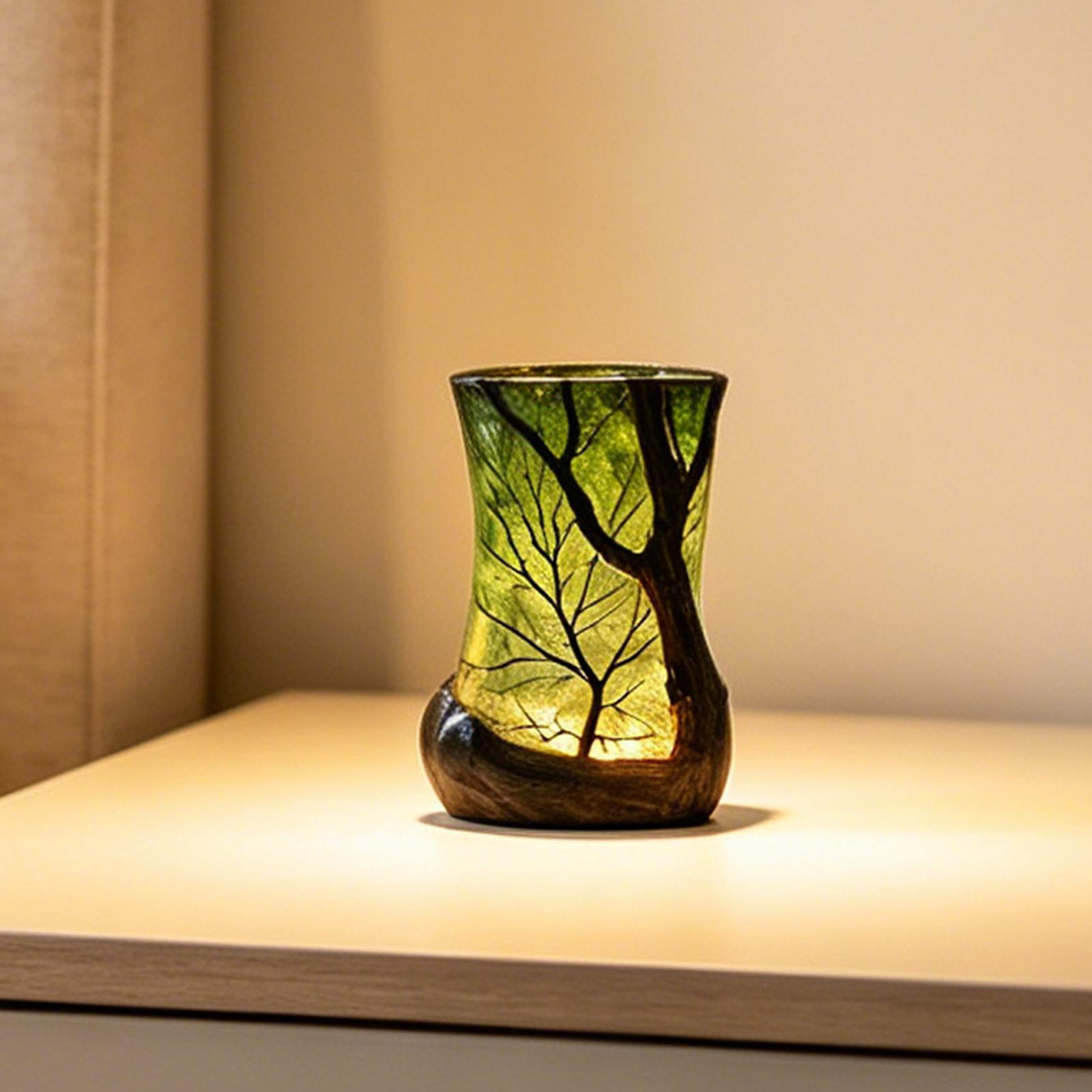 Office Table Home - Bedside Table Lamp Forest Nightlight Decorative