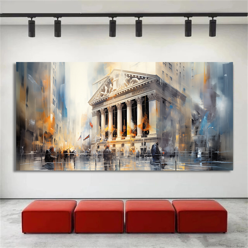 Home Office York - New York Stock Exchange Abstract Canvas