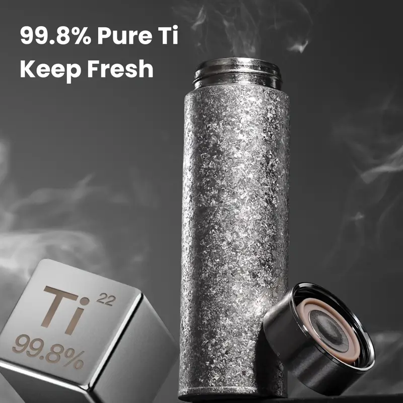 Home Office Hours - 500ML Pure Titanium Thermal Mug Double