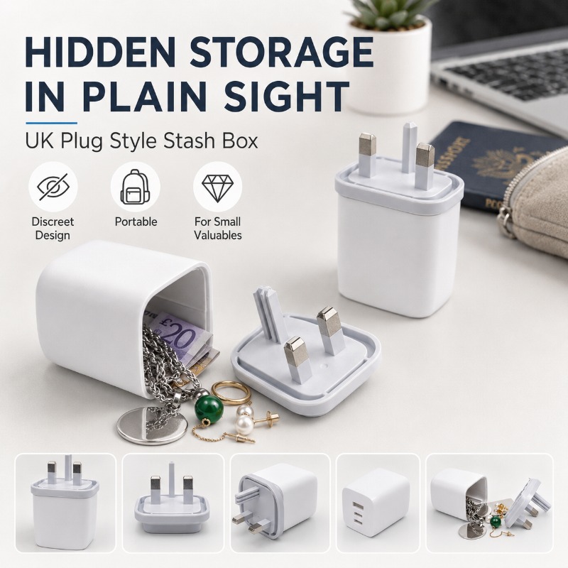 Home Office In Uk - Discreet UK Plug Style Stash Box,