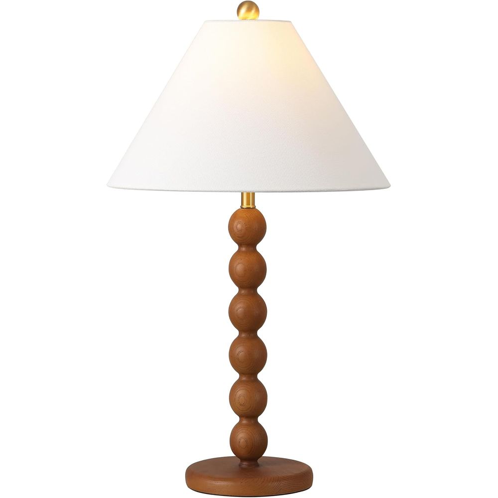 Office Table Home - Natural Brown Resin Stacked Ball Table