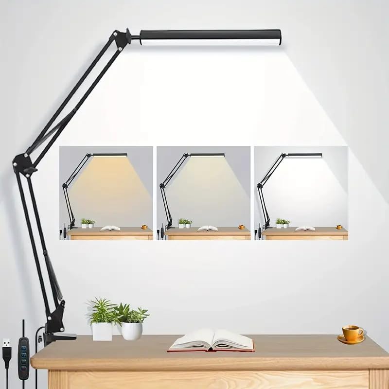 Office Table Home - LED Desk Lamp For Home,Reading,Study,Adjustable Eye-Caring