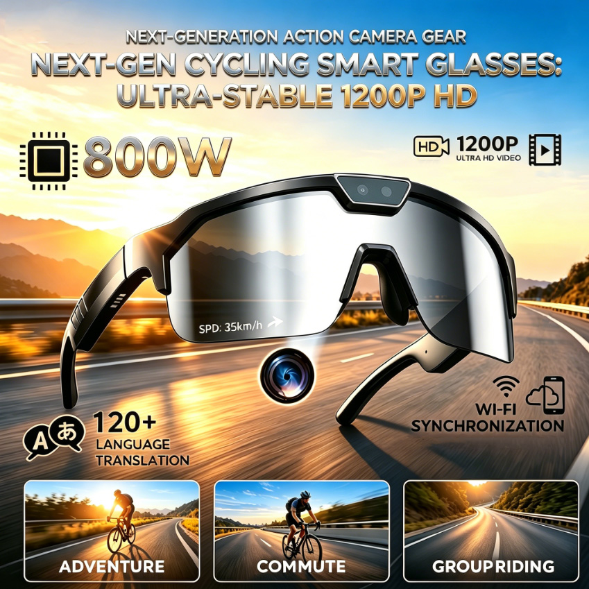 2026 Cycling Glasses with 800W - Webcam Hd 1080P recension och pris