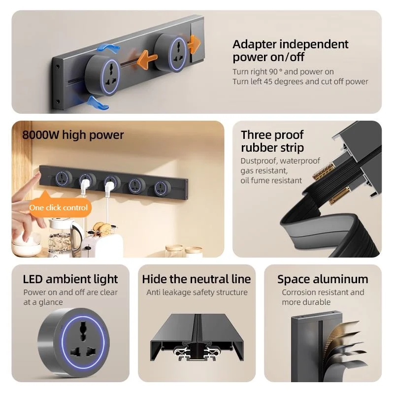 Track Socket With Switch High- - Home Office In Uk recension och pris