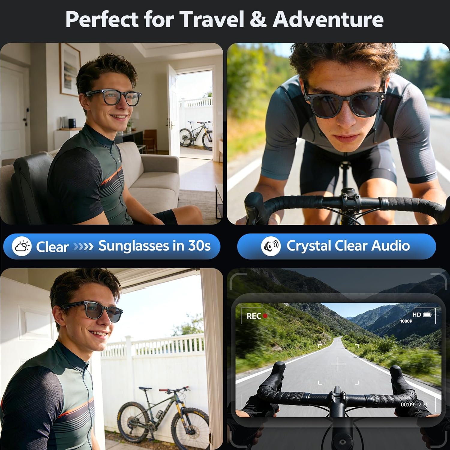 2026 4K 8MP Smart Glasses Men  - Webcam Hd 1080P recension och pris