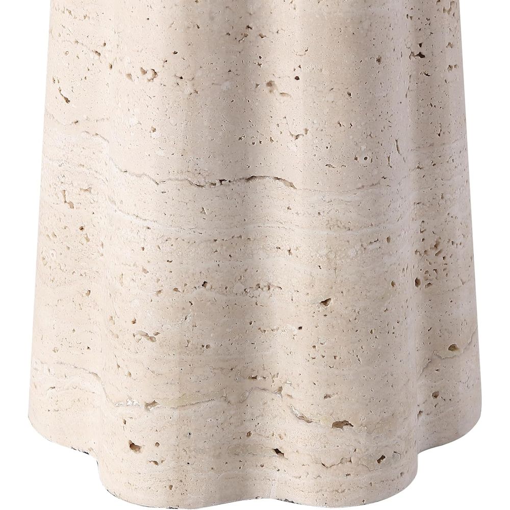 25-inch Travertine/White Table - Office Table Home recension och pris