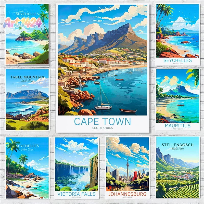 Africa Travel Scenery Poster S - Office Table Home recension och pris