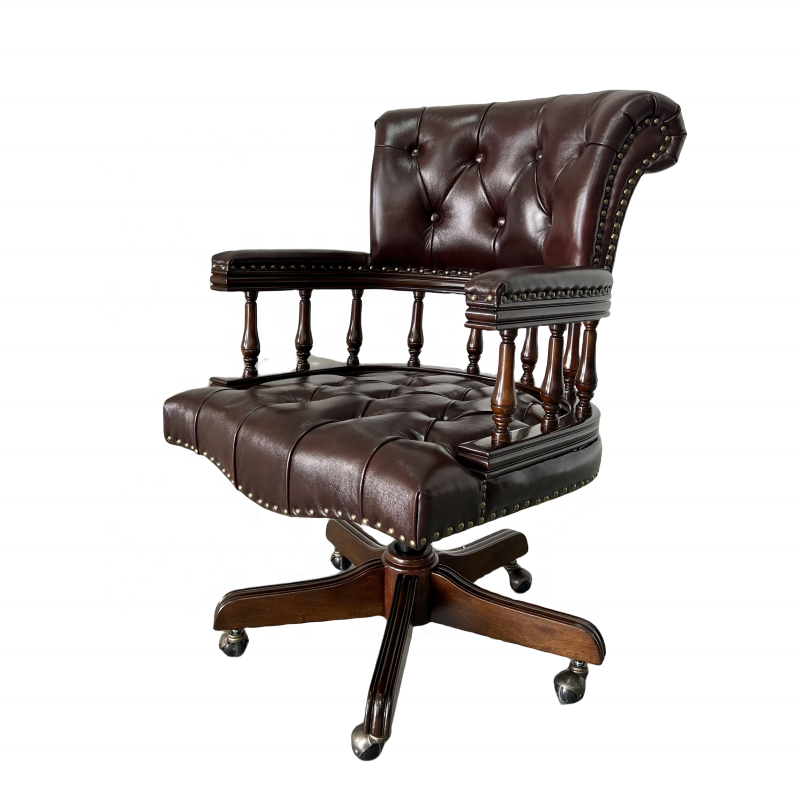 Dark Ox Blood Chesterfield Cap - Home Office In Uk recension och pris