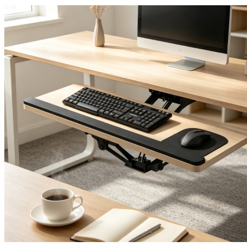 Keyboard Tray Under Desk Slidi - Wrist Rest Pad recension och pris