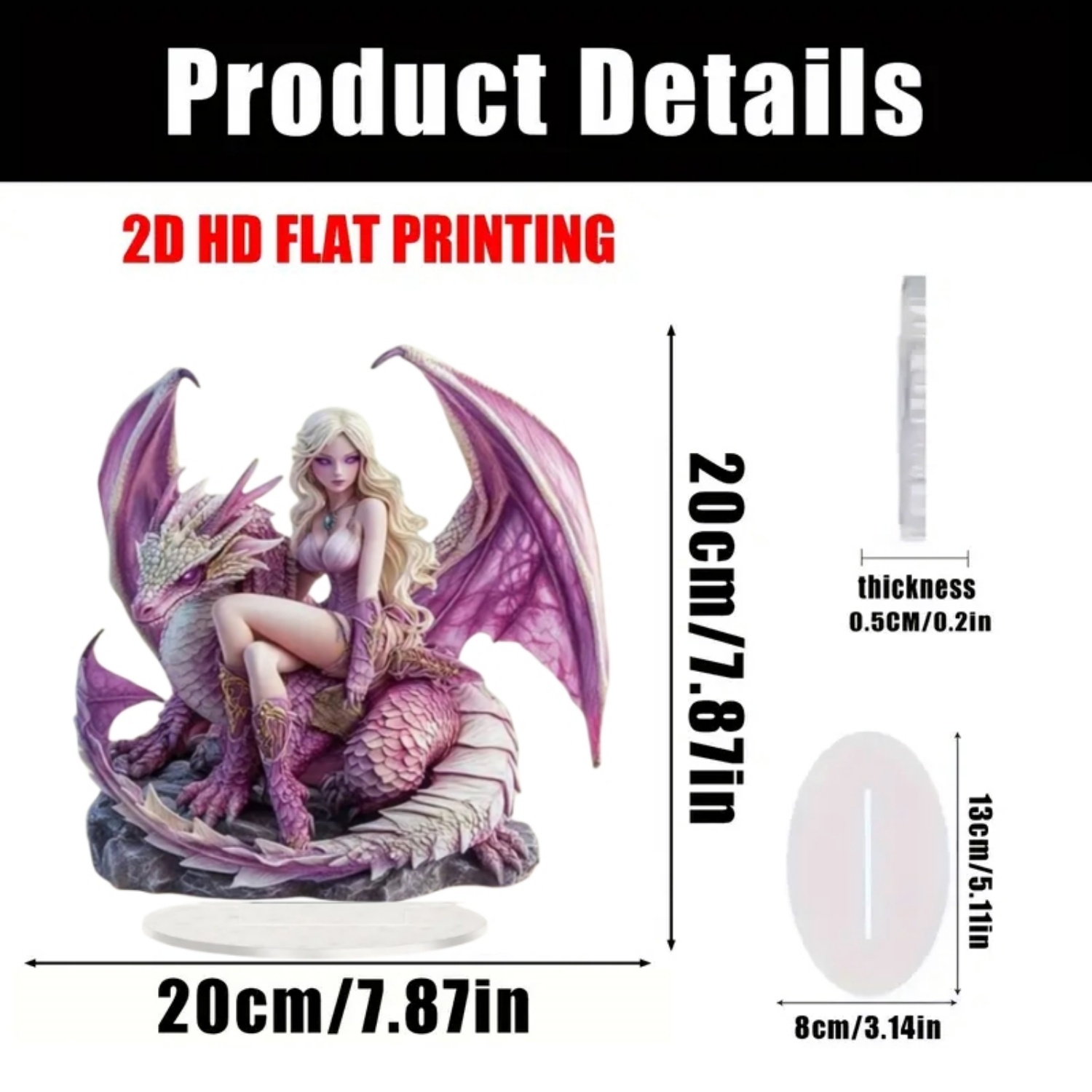 Fairy Statue,2D Flat Acrylic P - Office Table Home recension och pris