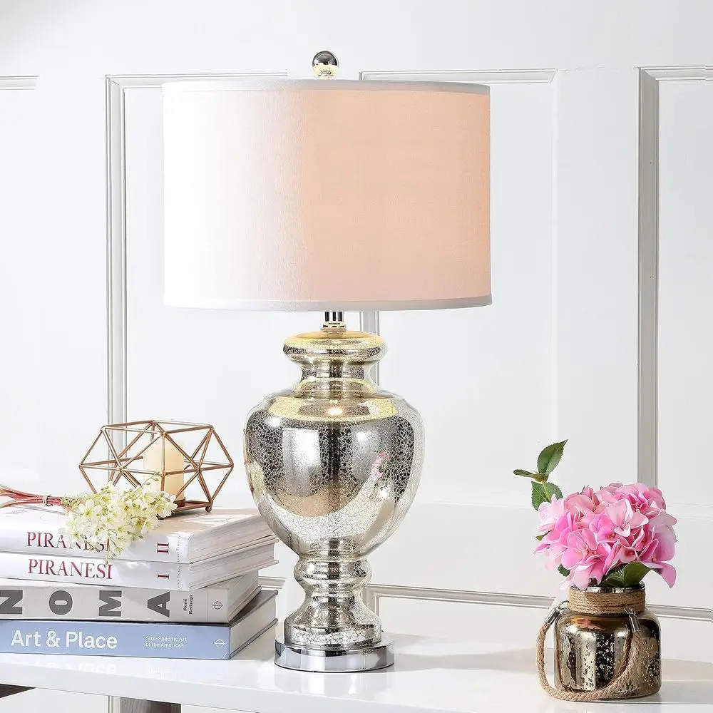 Mercury Silver Crackle Glass 2 - Office Table Home recension och pris