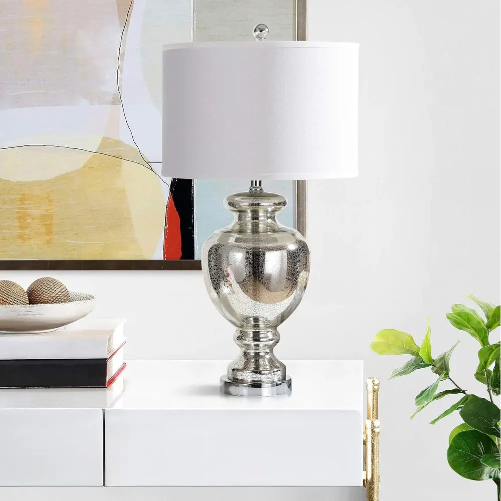 Mercury Silver Crackle Glass 2 - Office Table Home recension och pris