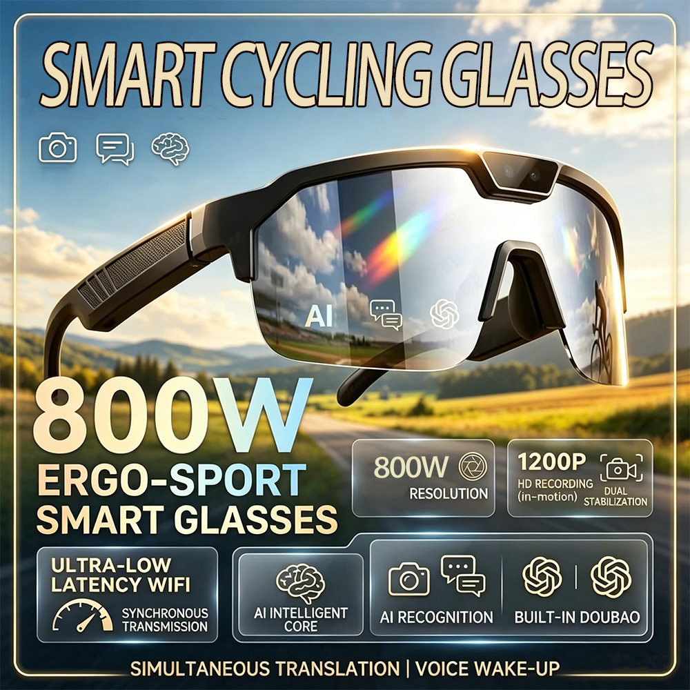 2026 Cycling Glasses with 800W - Webcam Hd 1080P recension och pris