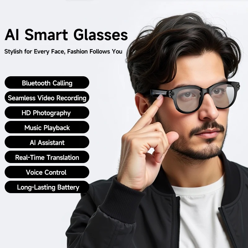 2026 AI Smart Glasses 8K Remot - Webcam Hd 1080P recension och pris