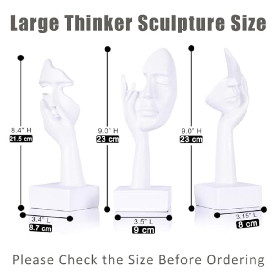 Thinker Large Statue Set - Art - Office Table Home recension och pris