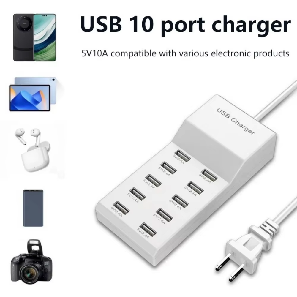 10 Ports USB Hub Fast Charger  - Home Office In Uk recension och pris