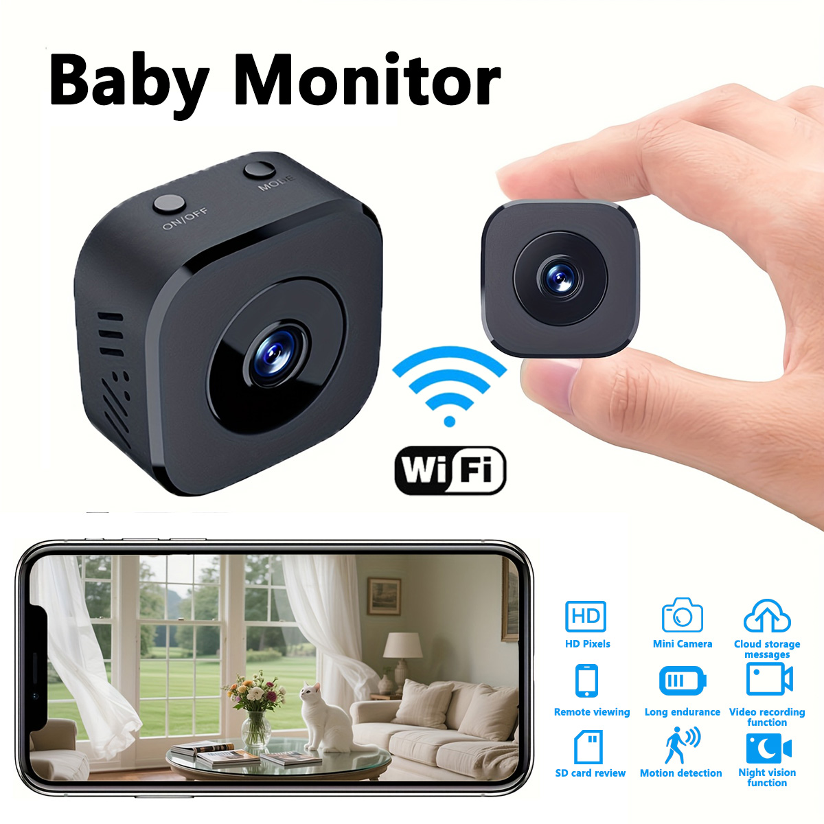 1080P HD Mini WiFi Camera Indo - Webcam Hd 1080P recension och pris