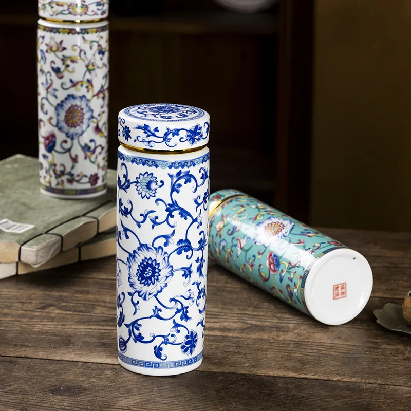 500ML Double-layer Ceramic Cup - Home Office Hours recension och pris