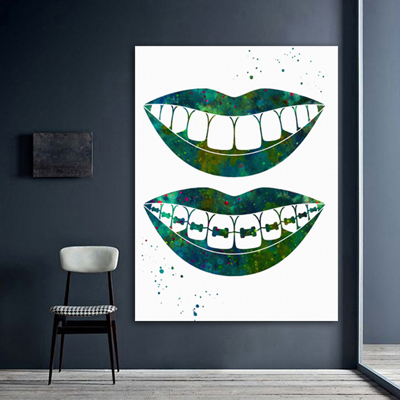 Laugh Teeth Print Surgical Ins - Home Office York recension och pris