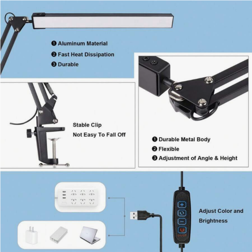 LED Desk Lamp For Home,Reading - Office Table Home recension och pris