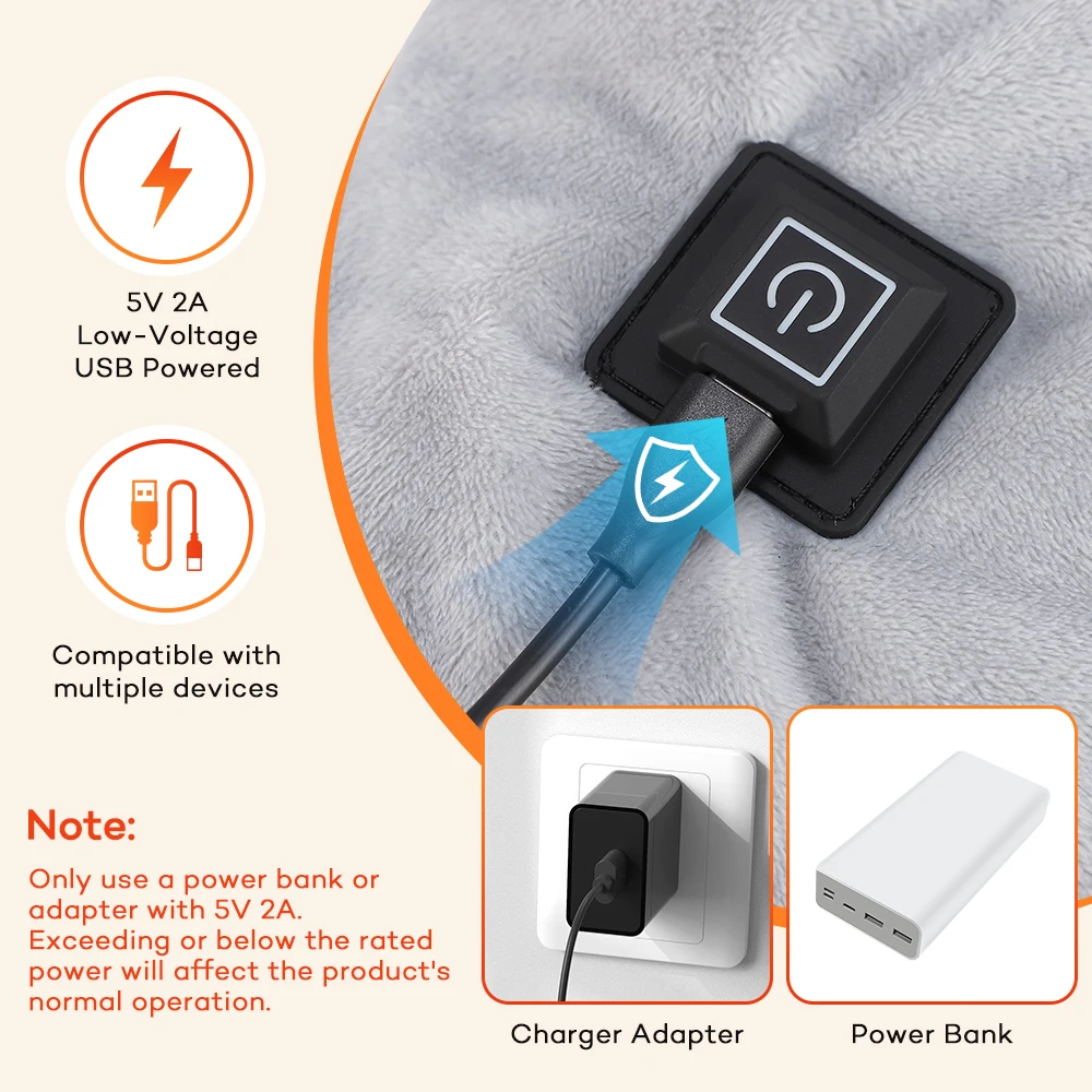 USB Heated Shawl with 3 Heat S - Home Office Hours recension och pris