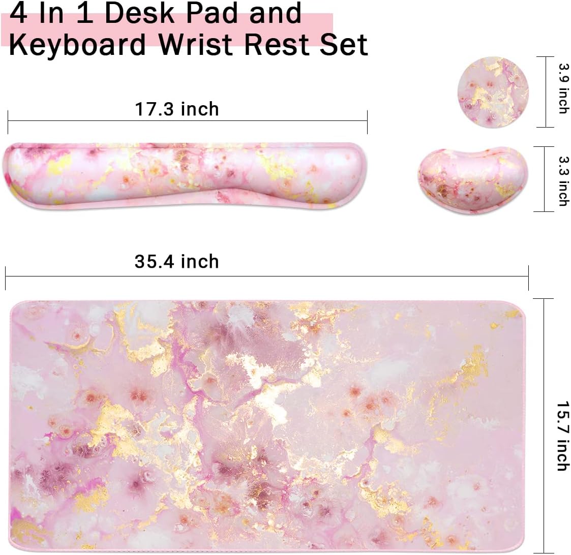 Large Gaming Mouse Pad with Ke - Wrist Rest Pad recension och pris