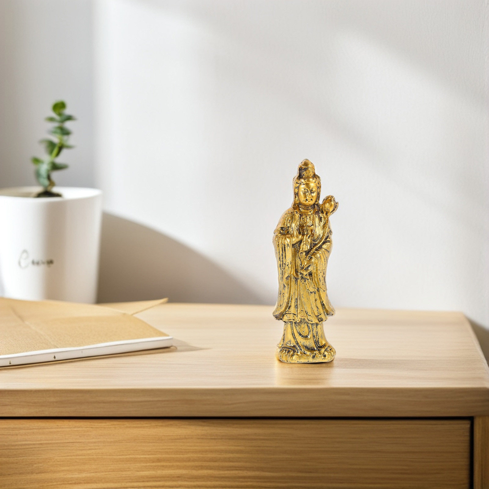 Elegant Vintage Yin Buddha Sta - Office Table Home recension och pris