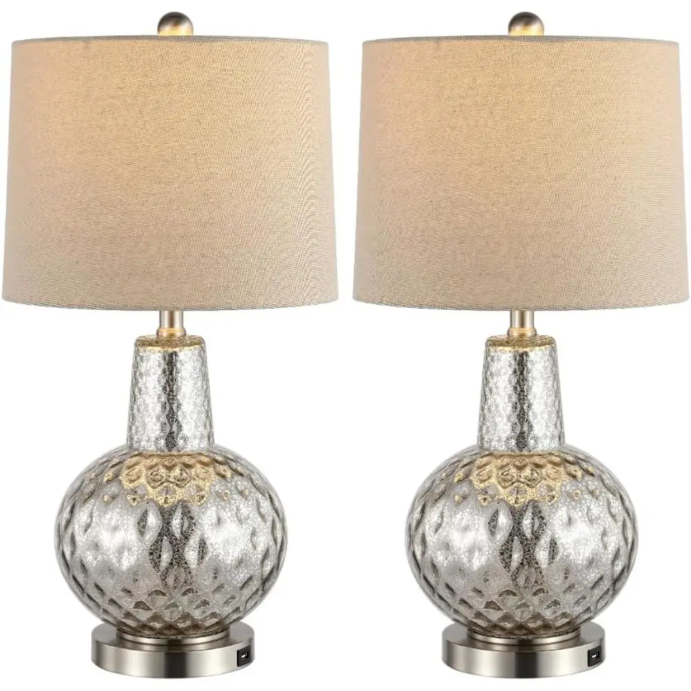 24-inch Silver/Ivory Shade LED - Office Table Home recension och pris