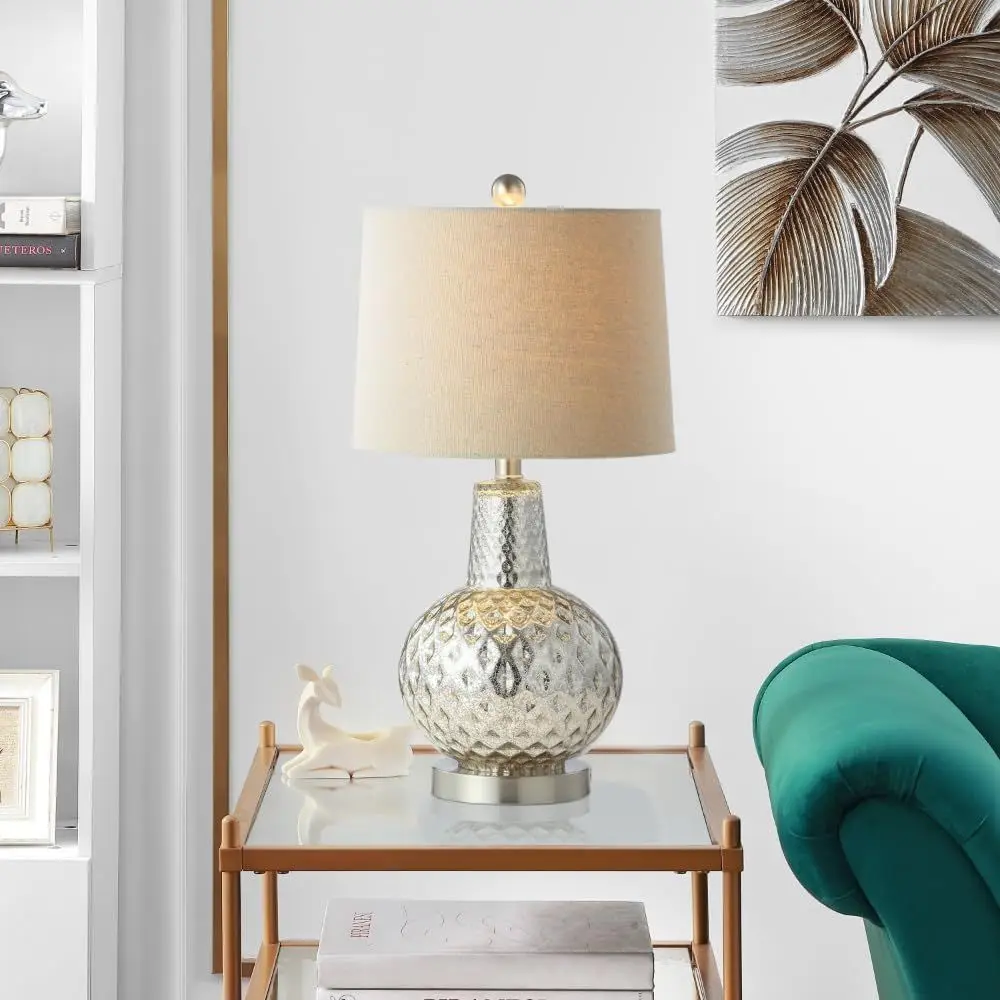 24-inch Silver/Ivory Shade LED - Office Table Home recension och pris